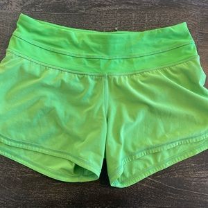 Lululemon Shorts Size 4 - Lime Green Great condition!